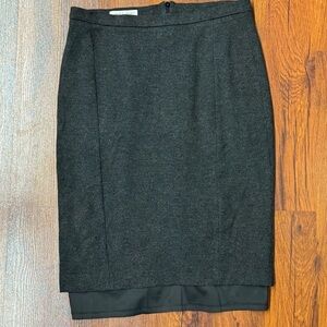 Judith and Charles Black Wool Blend Pencil Skirt Size 4